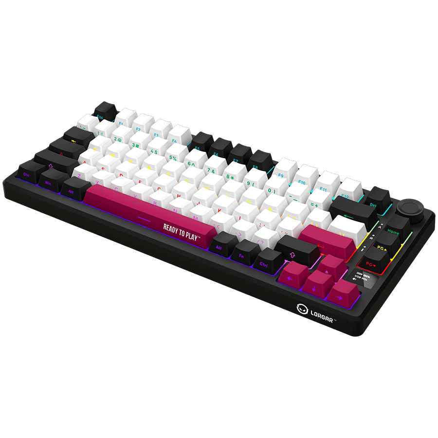 Lorgar KBP7075W Wireless 75% Mechanical Gaming Keyboard Pro - Black/Red 4 250326080009772967.jpg. Lorgar KBP7075W Wireless 75% Mechanical Gaming Keyboard Pro - Black/Red