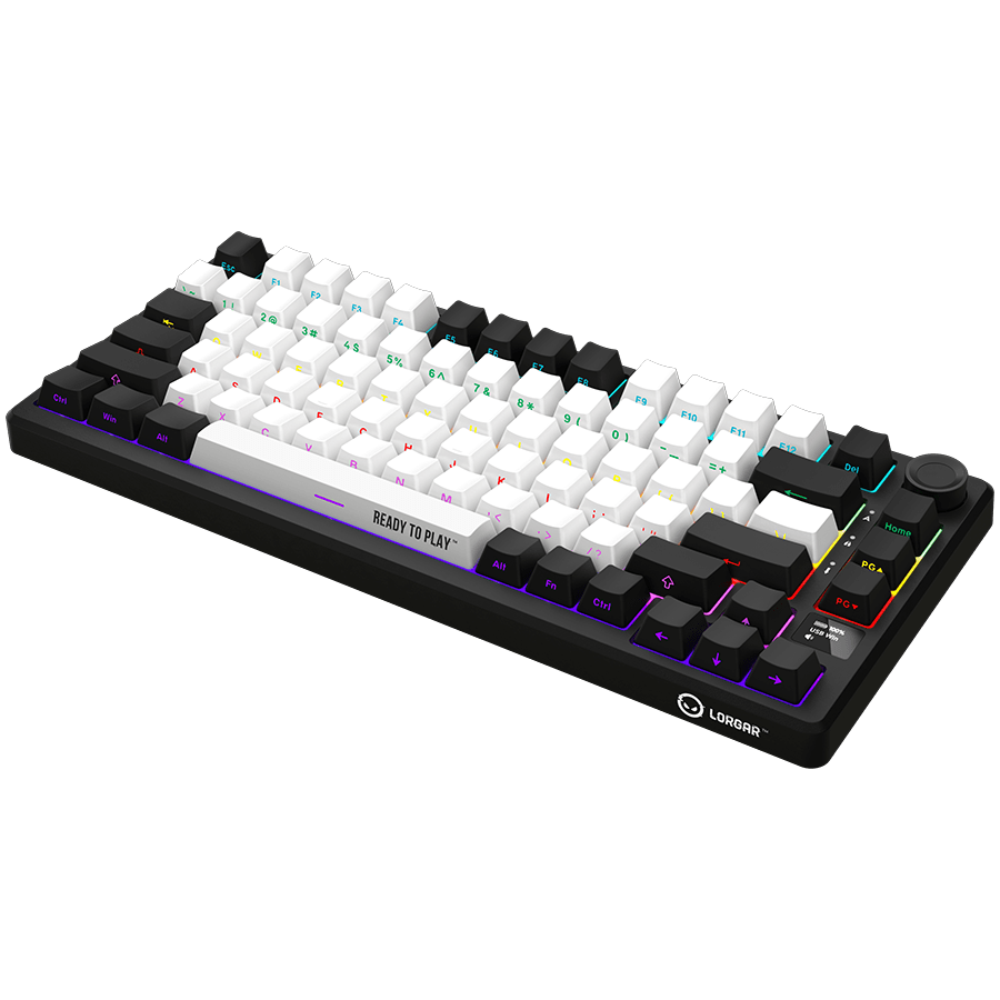 Lorgar KBP7075W Wireless 75% Mechanical Gaming Keyboard Pro - Black/Red 9 250326080009908919.jpg. Lorgar KBP7075W Wireless 75% Mechanical Gaming Keyboard Pro - Black/Red
