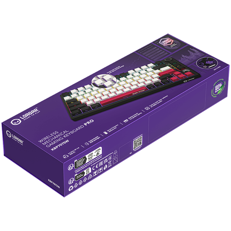 Lorgar KBP7075W Wireless 75% Mechanical Gaming Keyboard Pro - Black/Red 11 250326080009974618.jpg. Lorgar KBP7075W Wireless 75% Mechanical Gaming Keyboard Pro - Black/Red
