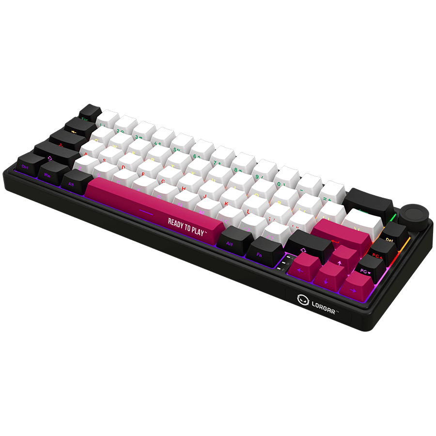 Lorgar KBP70MW Wireless 65% Mechanical Gaming Keyboard Pro - Black/Red 3 250318150009525745.jpg. Lorgar KBP70MW Wireless 65% Mechanical Gaming Keyboard Pro - Black/Red