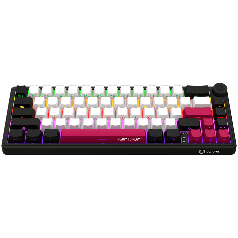 Lorgar KBP70MW Wireless 65% Mechanical Gaming Keyboard Pro - Black/Red 4 250318150009567418.jpg. Lorgar KBP70MW Wireless 65% Mechanical Gaming Keyboard Pro - Black/Red