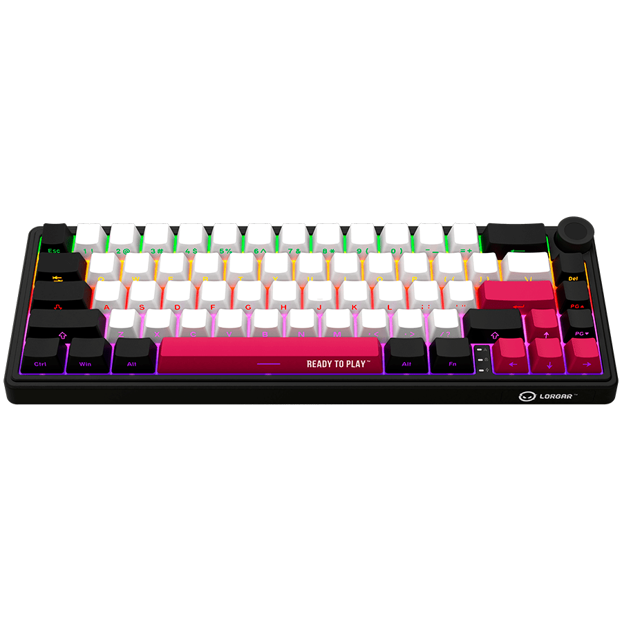 Lorgar KBP70MW Wireless 65% Mechanical Gaming Keyboard Pro - Black/Red 16 260605100017543543.jpg. Lorgar KBP70MW Wireless 65% Mechanical Gaming Keyboard Pro - Black/Red