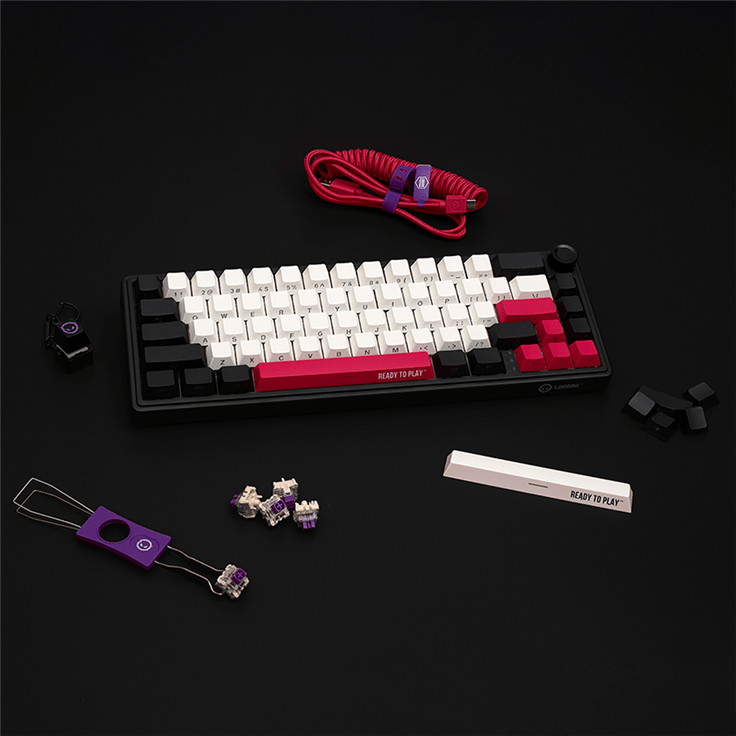 Lorgar KBP70MW Wireless 65% Mechanical Gaming Keyboard Pro - Black/Red 28 260605100017855003.jpg. Lorgar KBP70MW Wireless 65% Mechanical Gaming Keyboard Pro - Black/Red