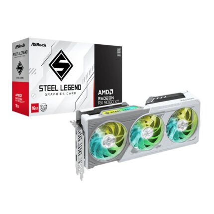 RX9060XTSTEELLEGEND16G_ASRock-AMD-Radeon-RX-9060-X. ASRock Radeon RX9060 XT Steel Legend 16G Graphics Card