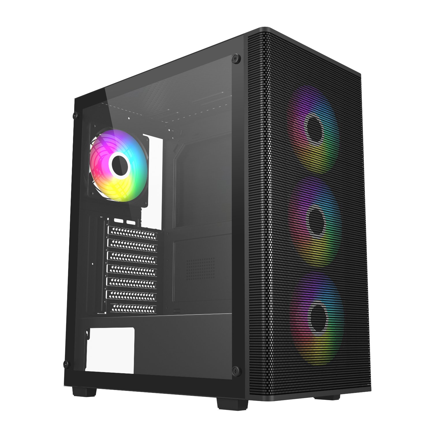 FSP M220 ATX Mid Tower Gaming Chassis - Black 2 M220-BA_FSP-M220-ATX-RGB-Gaming-Chassis-Black_wr_0. FSP M220 ATX Mid Tower Gaming Chassis - Black
