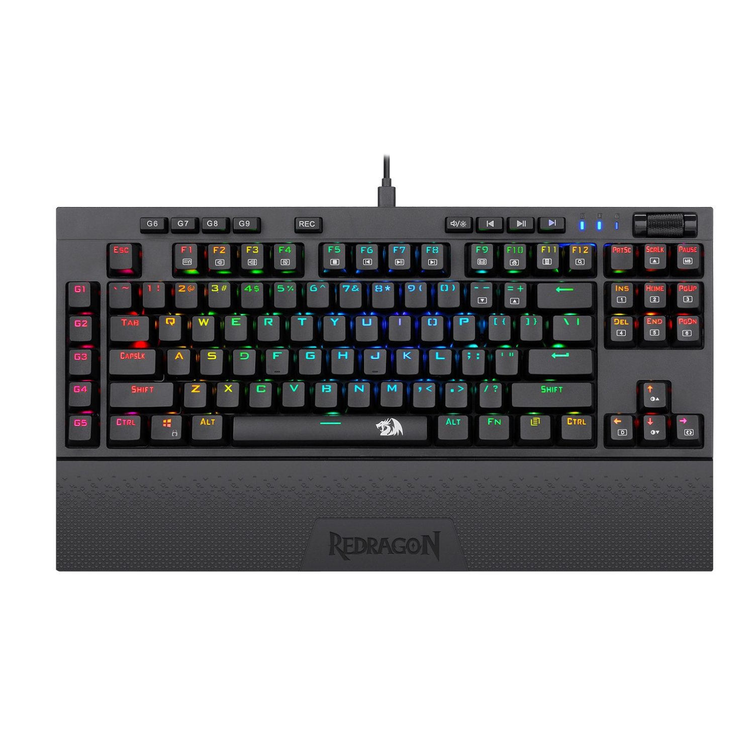 Redragon K588 RGB Pro BROADSWORD TKL Mechanical Wired Gaming Keyboard - Black 1 RD-K588RGB_Redragon-K588-RGB-Pro-BROADSWORD-TKL-Me. Redragon K588 RGB Pro BROADSWORD TKL Mechanical Wired Gaming Keyboard - Black