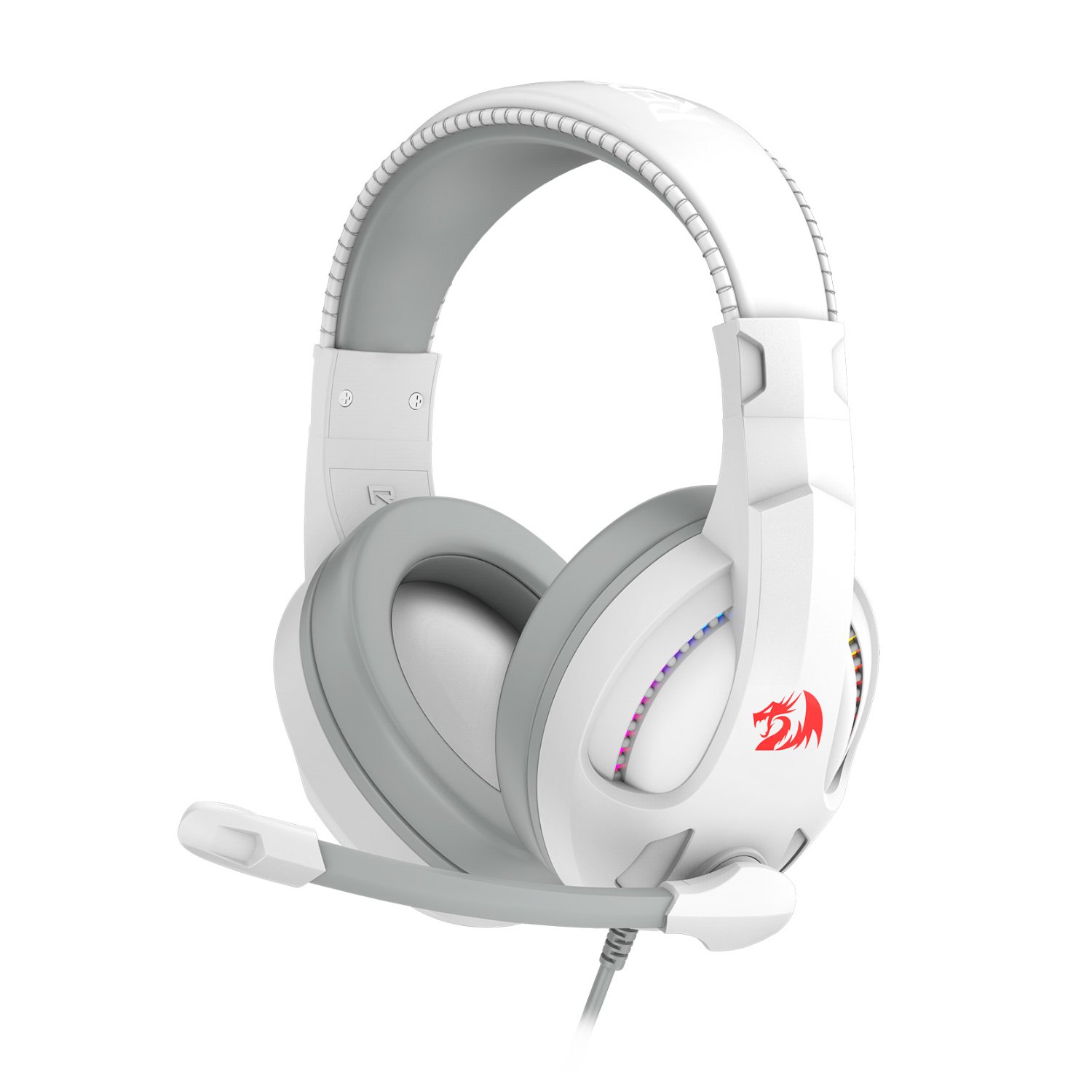 Redragon H211 CRONUS Surround Sound RGB Wired Gaming Headset – White 1 RD-H211W-RGB_Redragon-H211-Cronus-Stereo-Surround-. Redragon H211 CRONUS Surround Sound RGB Wired Gaming Headset – White