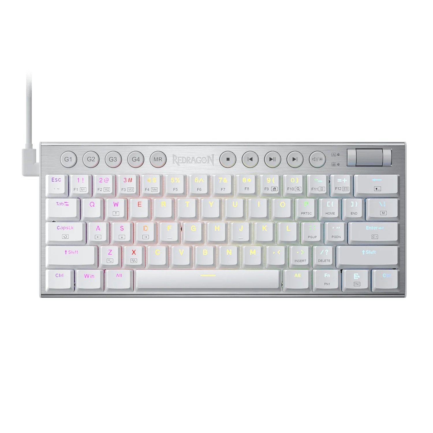 Redragon K632 HORUS Mini 60% RGB Wired Gaming Keyboard – White 1 RD-K632W-RGB_Redragon-K632-HORUS-Mini-60-RGB-Wired. Redragon K632 HORUS Mini 60% RGB Wired Gaming Keyboard – White