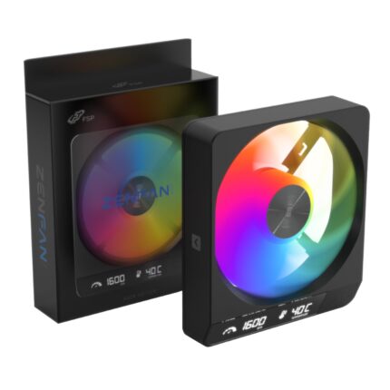 ZENFAN-BA_FSP-ZENFAN-120mm-ARGB-PWM-Smart-Fan-Blac. FSP ZENFAN 120mm ARGB PWM Smart Fan - Black