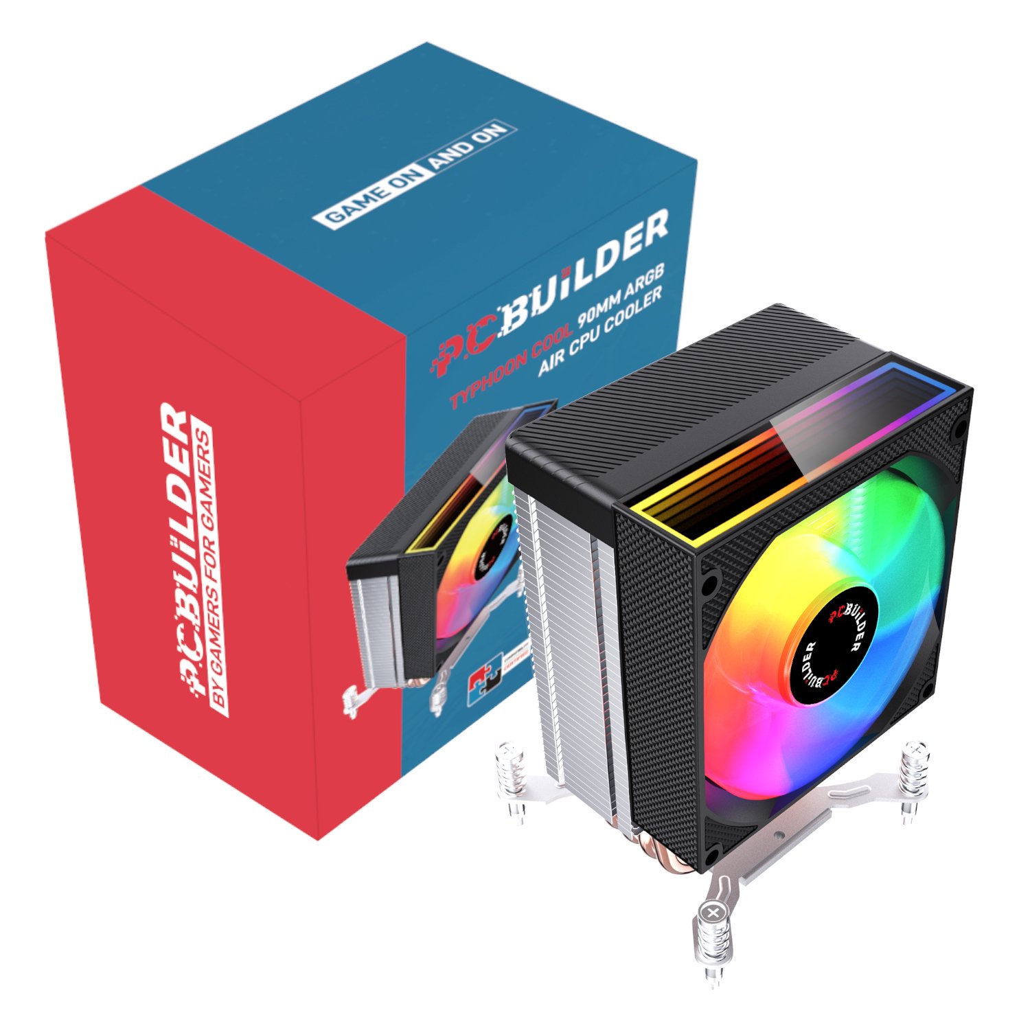 PCBuilder TYHPOON COOL 90mm Air CPU Cooler - Black 1 PCB-CA-TYPHOON-90_PCBuilder-TYHPOON-COOL-90mm-Air-. PCBuilder TYHPOON COOL 90mm Air CPU Cooler - Black