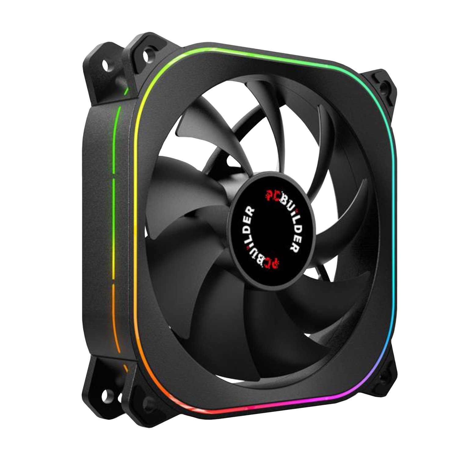 PCBuilder TORNADO CHILL 120mm ARGB Fan - Black 1 PCB-CF-TORNADO-120_PCBuilder-TORNADO-CHILL-120mm-A. PCBuilder TORNADO CHILL 120mm ARGB Fan - Black
