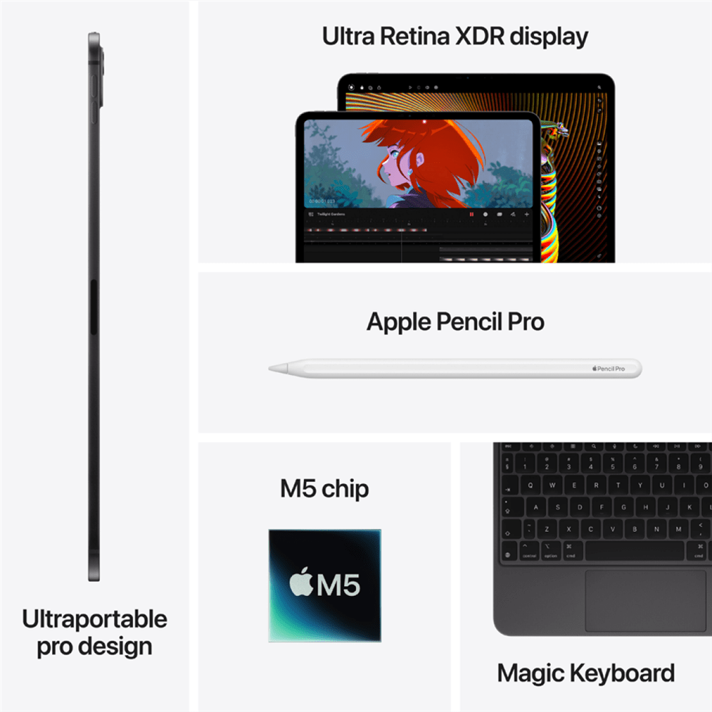 13-inch iPad Pro M5 Wi-Fi 512GB with standard glass - Space Black 11 251016120013095665.png. 13-inch iPad Pro M5 Wi-Fi 512GB with standard glass - Space Black