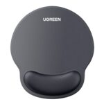 LP668-25245_UGreen-LP668-Ergonomic-Mousepad-with-W. UGreen LP668 Ergonomic Mousepad with Wrist Rest (220 x 245 mm) - Black