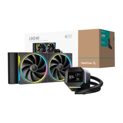 R-LM240-BKDMMC-1_DeepCool-LM240-ARGB-240mm-AiO-Liq. DeepCool LM240 ARGB 240mm AiO Liquid Cooler - Black