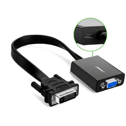 6957303842599_MM108-40259_05.jpeg. UGreen DVI-D 24+1 to VGA Active Video Adapter (Male to Female) – Black