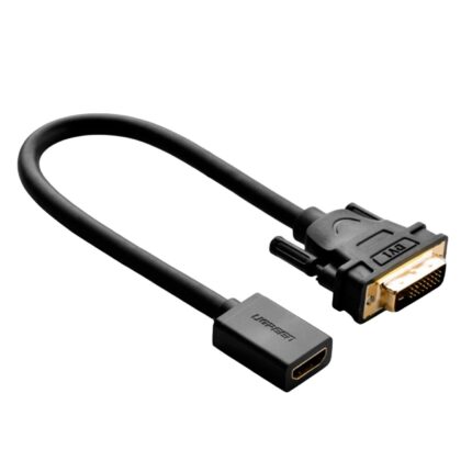 20118-2011_01-1.jpeg. UGreen DVI to HDMI Cable Adapter 15cm | Male to Female | 1080p Full HD – Black