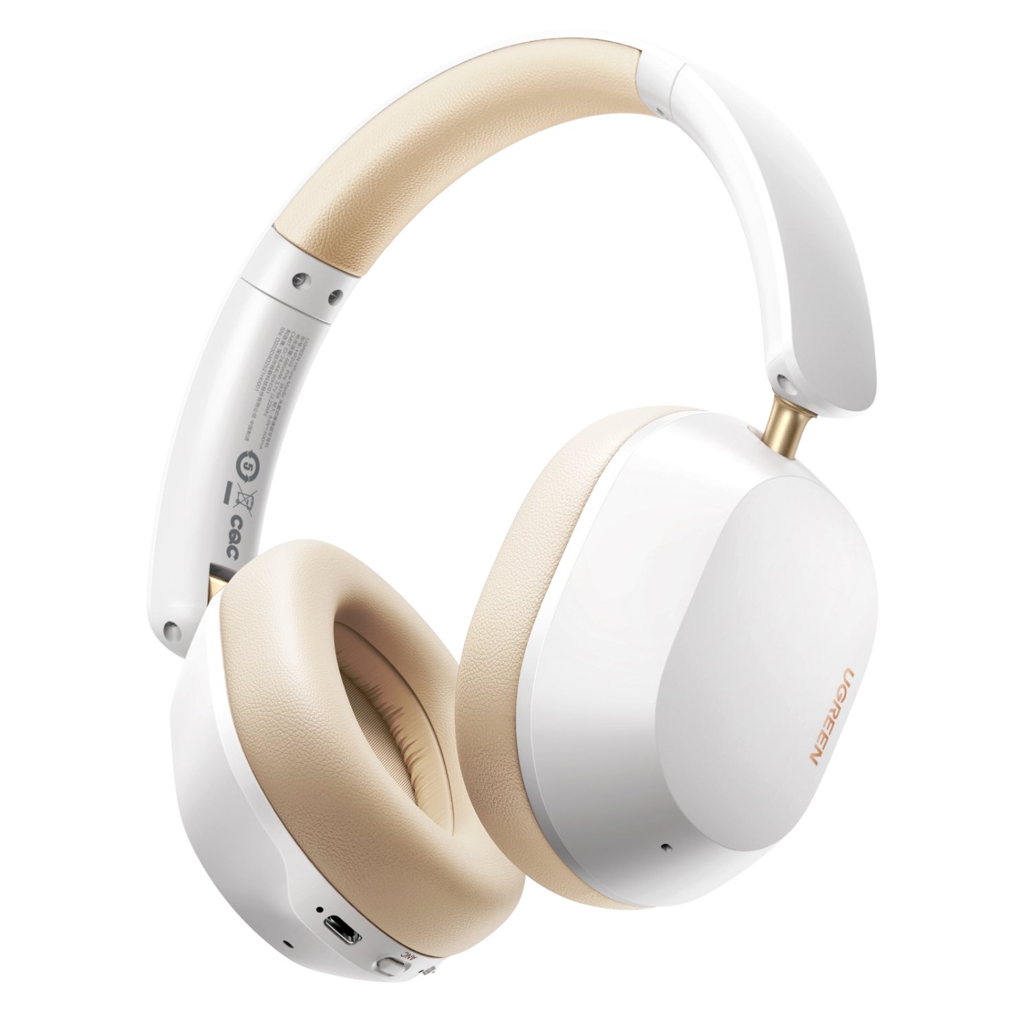 UGreen HiTune Max 5C Hybrid ANC Headphones–White 1 HP203-35758.jpg. UGreen HiTune Max 5C Hybrid ANC Headphones–White