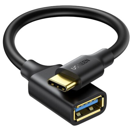 6957303837014_US154-30701_.jpg. UGreen Type-C to USB-A Adapter (Male to Female, 15cm)– Black