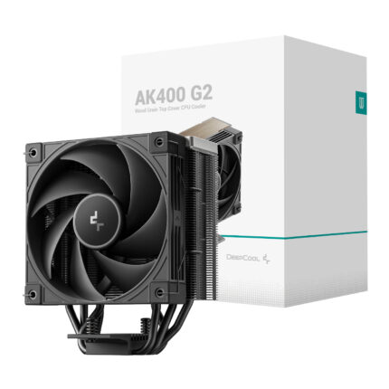 R-AK400G2-BKNNMN-GJD_DeepCool-AK400-G2-Dark-120mm-. DeepCool AK400 G2 Dark 120mm CPU Air Cooler - Black