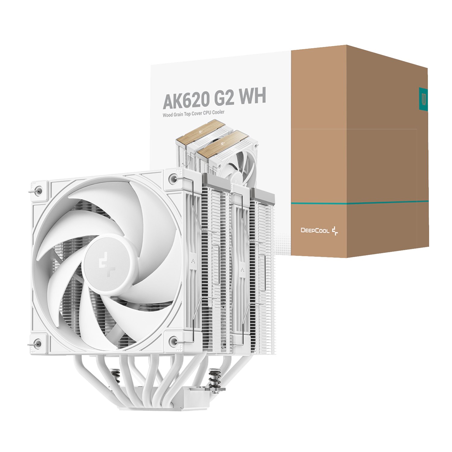 DeepCool AK620 G2 120mm CPU Air Cooler - White 1 R-AK620G2-WHNNMN-GJD_DeepCool-AK620-G2-120mm-CPU-A. DeepCool AK620 G2 120mm CPU Air Cooler - White
