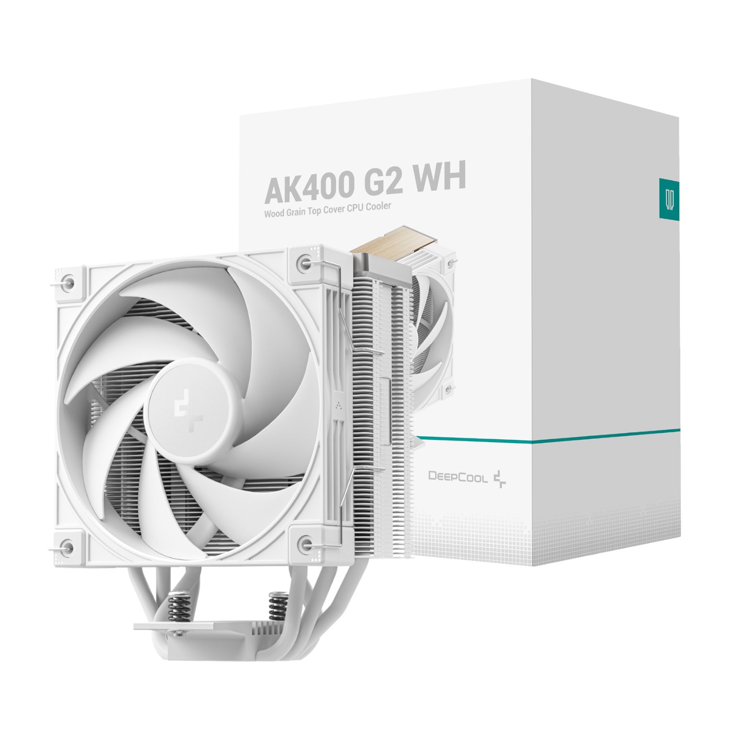 DeepCool AK400 G2 120mm CPU Air Cooler – White 1 R-AK400G2-WHNNMN-GJD_DeepCool-AK400-G2-120mm-CPU-A. DeepCool AK400 G2 120mm CPU Air Cooler – White