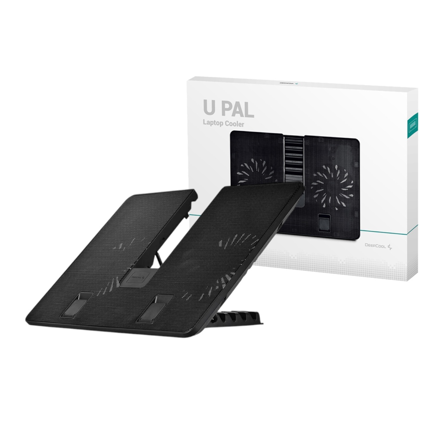 DeepCool U PAL Dual Fan Notebook Cooling Stand 1 DP-N214A5-UPAL_DeepCool-U-PAL-Notebook-Cooling-Sta. DeepCool U PAL Dual Fan Notebook Cooling Stand