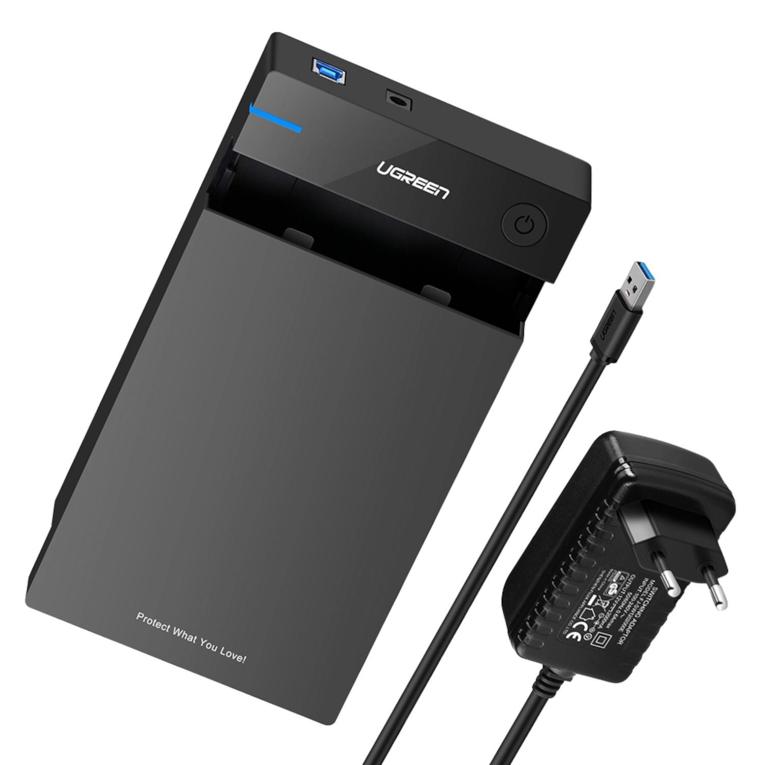 UGreen 3.5" SATA Hard Drive USB 3.0 Enclosure 5Gbps – Black 1 US222-50422_UGreen-3.5-Hardrive-USB-3.0-Enclosure_. UGreen 3.5" SATA Hard Drive USB 3.0 Enclosure 5Gbps – Black