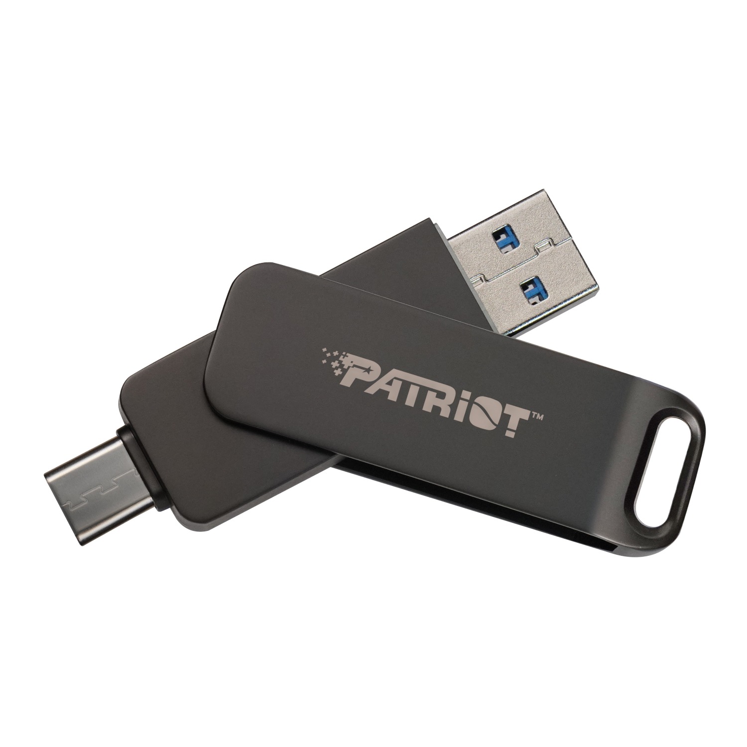 Patriot Rage R550 256GB USB3.2 Swing Type A to Type-C Flash Drive 1 PE256GR550DSAD_Patriot-Rage-R550-256GB-USB3.2-Swin. Patriot Rage R550 256GB USB3.2 Swing Type A to Type-C Flash Drive