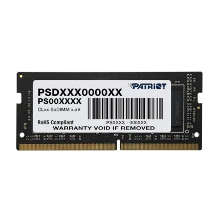 PSD416G320081S_Patriot-Signature-Line-16GB-3200MHz. Patriot Signature Line 16GB 3200MHz DDR4 Single Rank SODIMM Notebook Memory