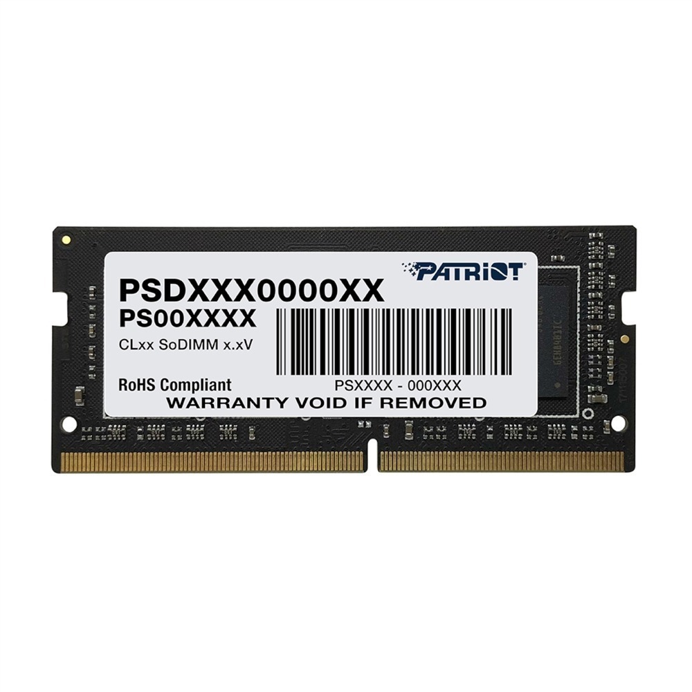 Patriot Signature Line 16GB 3200MHz DDR4 Single Rank SODIMM Notebook Memory 1 PSD416G320081S_Patriot-Signature-Line-16GB-3200MHz. Patriot Signature Line 16GB 3200MHz DDR4 Single Rank SODIMM Notebook Memory