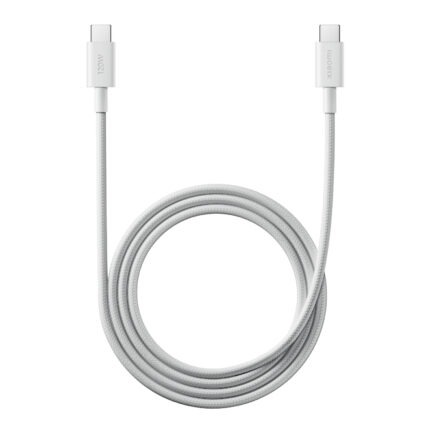BHR087KGL_Xiaomi-6A-Braided-USB-Type-C-to-USB-Type. Xiaomi 6A Braided USB Type-C to USB Type-C Cable (1m) - White