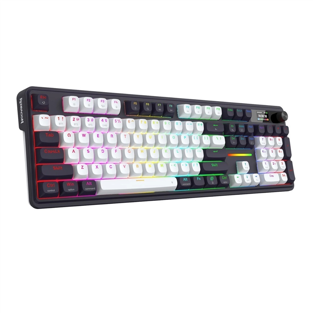 Redragon K762WB-RGB-PRO LCD Full-size Gasket Mechanical Keyboard - Black 1 RD-K762WB-RGB-PRO_Redragon-K762WB-RGB-PRO-LCD-Full. Redragon K762WB-RGB-PRO LCD Full-size Gasket Mechanical Keyboard - Black