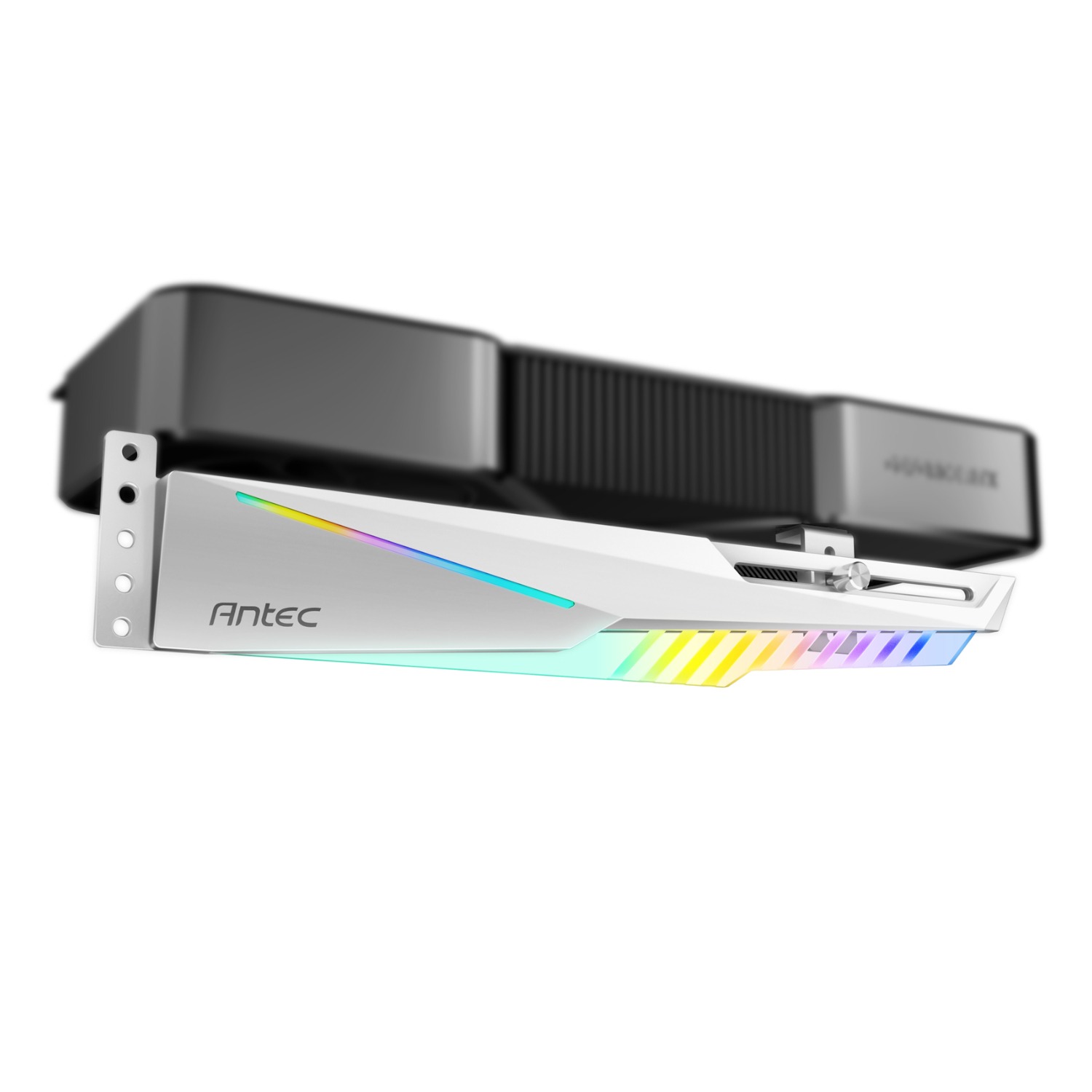 Antec Dagger ARGB GPU Support Bracket - White 1 AT-HGPUH-ARGB-W_Antec-Dagger-ARGB-GPU-Support-Brac. Antec Dagger ARGB GPU Support Bracket - White