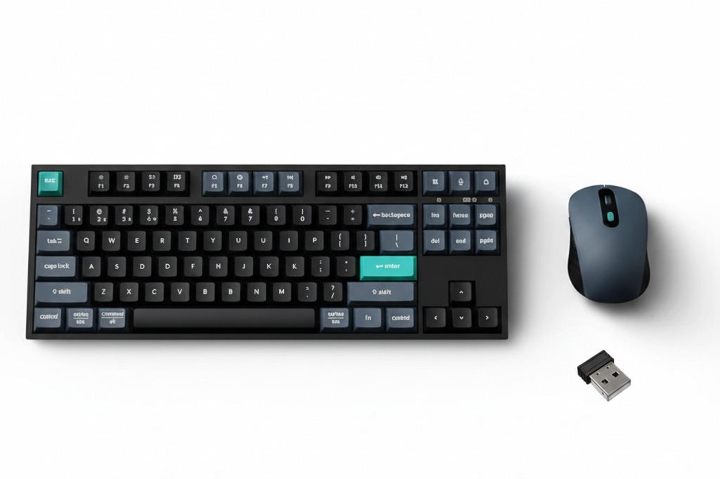 Keychron B33 80% TKL Wireless Keyboard and Mouse Combo – Black/Green 1 KCBD1_08.jpeg. Keychron B33 80% TKL Wireless Keyboard and Mouse Combo – Black/Green