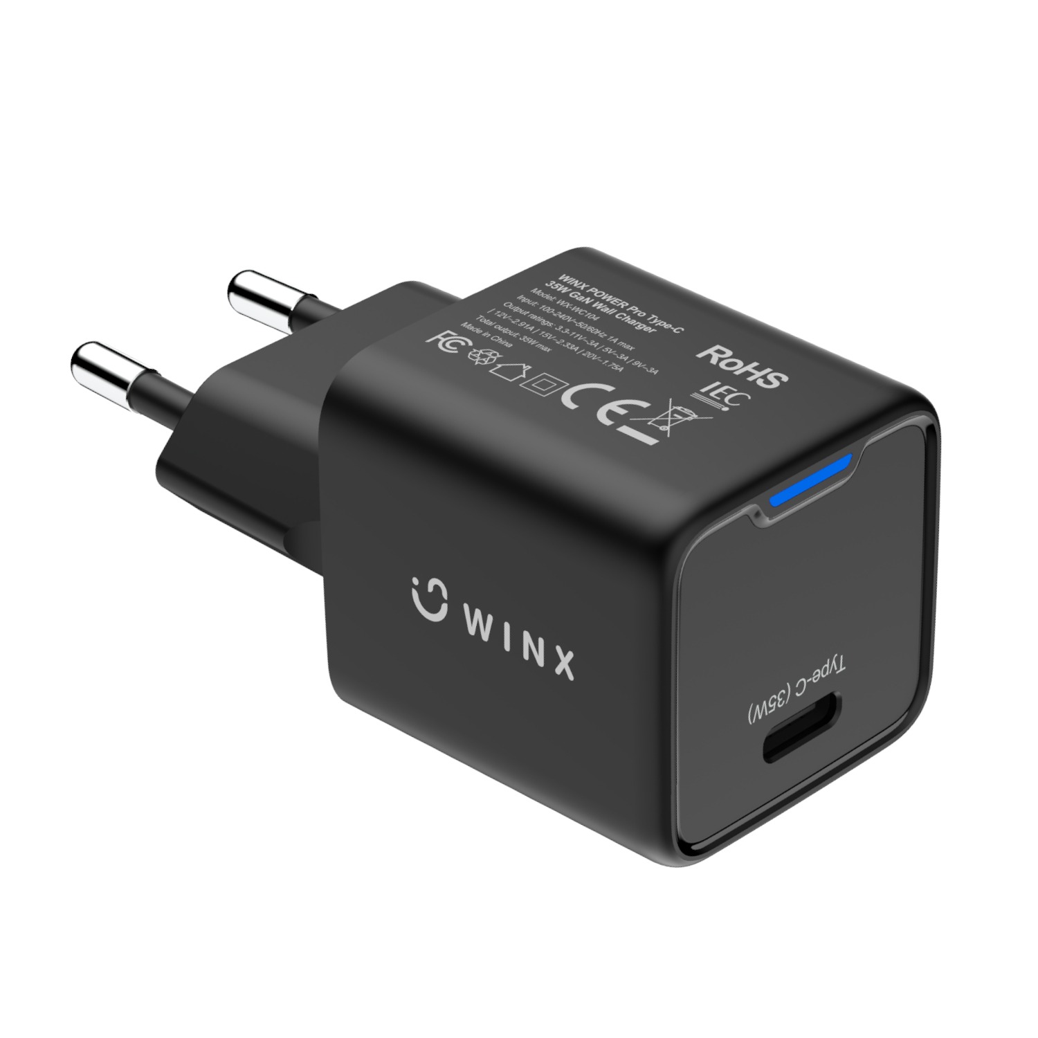WINX POWER Fast Type-C 35W GaN Wall Charger 1 WX-WC104_WINX-POWER-Fast-Type-C-35W-GaN-Wall-Charg. WINX POWER Fast Type-C 35W GaN Wall Charger