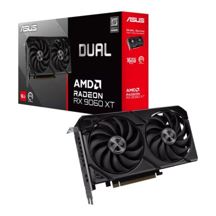 DUAL-RX9060XT-16G_Asus-Dual-Radeon-RX-9060-XT-16GB. Asus Dual Radeon RX 9060 XT 16GB GDDR6 Graphics Card