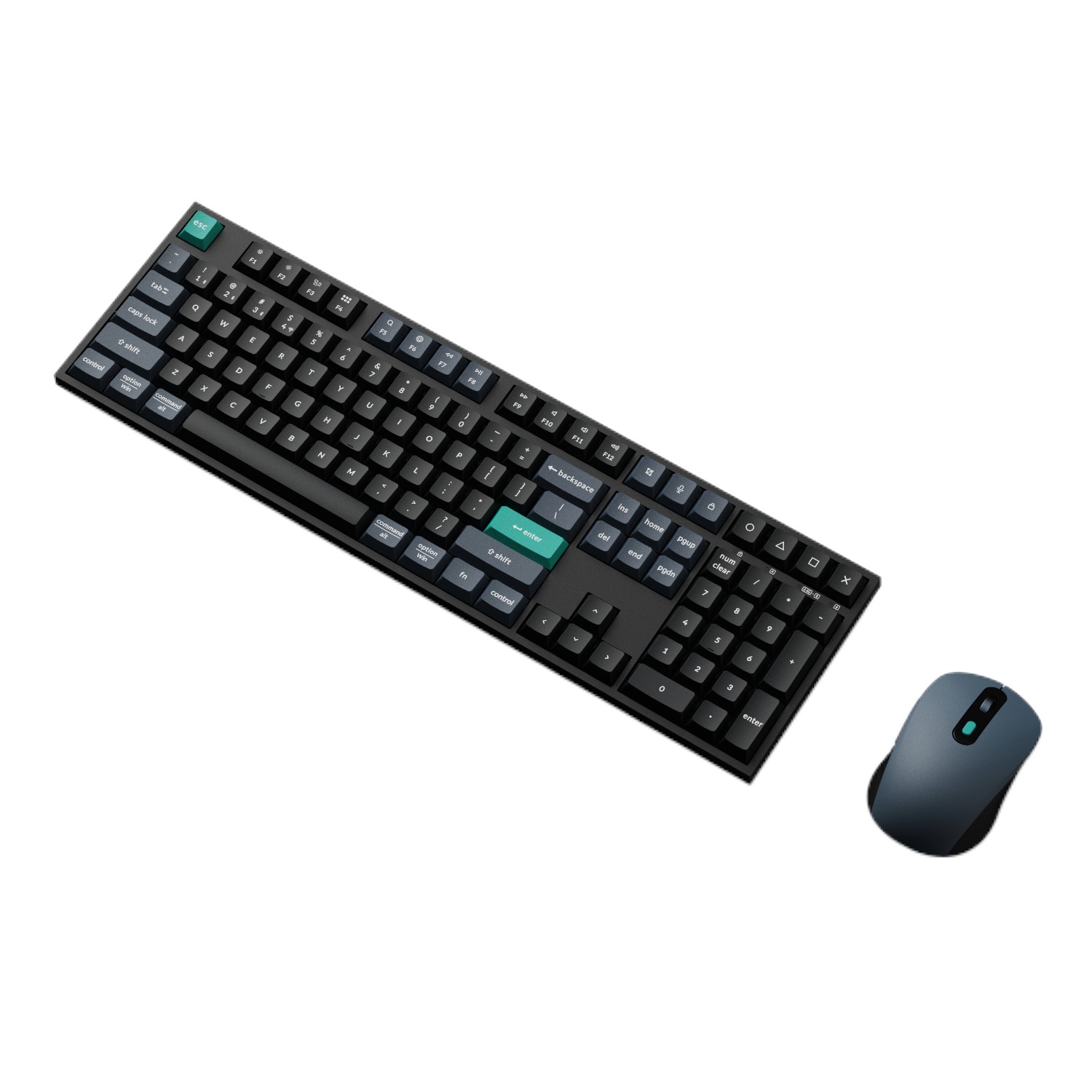 Keychron B36 100% Layout Wireless Keyboard and Mouse Combo – Black/Green 2 KCBD2_Keychron-B36-Wireless-Kbrd-Mse-Combo_01.jpeg. Keychron B36 100% Layout Wireless Keyboard and Mouse Combo – Black/Green