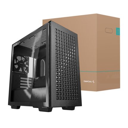 R-CH370-BKAGM1-E-1_DeepCool-CH370-Micro-ATX-Gaming. DeepCool CH370 Micro-ATX Gaming Chassis - Black