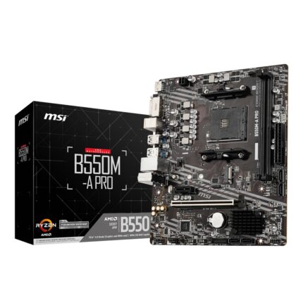 PROB550M-APRO_MSI-B550M-A-Pro-AM4-M-ATX-Motherboar. MSI B550M-A Pro AM4 M-ATX Motherboard