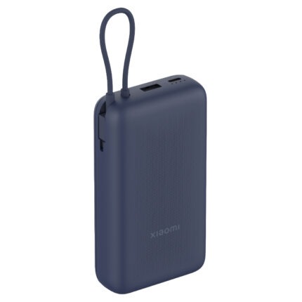 BHR8975GL_Xiaomi-20000mAh-PBank-Intg-Cable-Blue_01. Xiaomi 33W Power Bank 20000mAh (Integrated Cable) – Blue