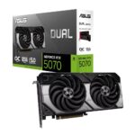 DUAL-RTX5070-O12G_ASUS-Dual-GeForce-RTX-5070-12GB-. ASUS Dual GeForce RTX 5070 12GB GDDR7 OC Edition Graphics Card