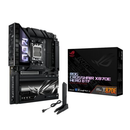 ROGCROSSHAIRX870EHEROBTF_ASUS-ROG-CROSSHAIR-X870E-. ASUS ROG CROSSHAIR X870E HERO BTF AMD AM5 ATX Gaming Motherboard