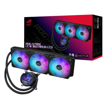 ROGSTRIXLCIII360ARGBLCD_Asus-ROG-STRIX-LC-III-360-. Asus ROG STRIX LC III 360 ARGB LCD All-in-one CPU Liquid Cooler - Black