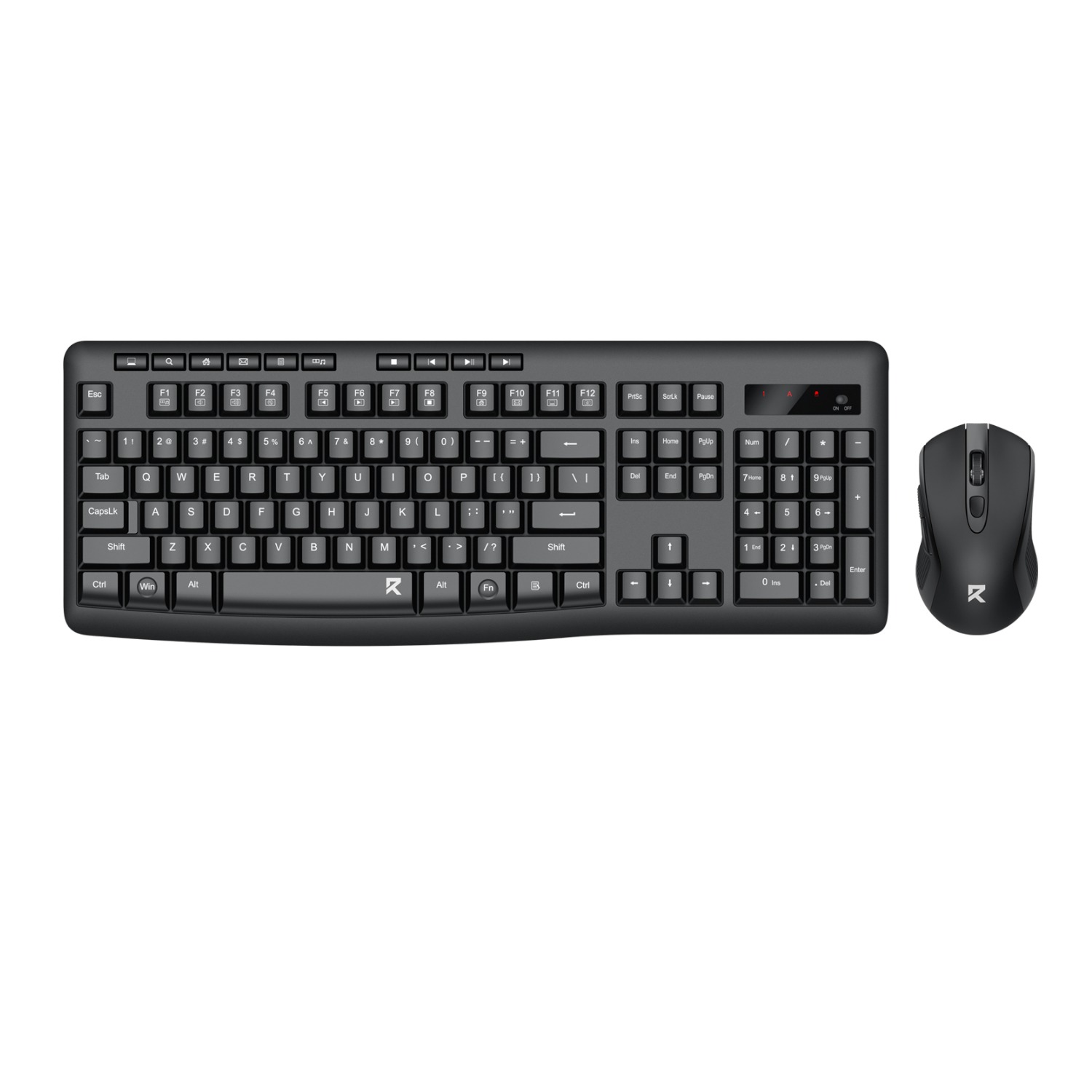 Redragon BS-7367-A Wireless Keyboard and Mouse Combo - Black 1 RD-BS-7367-A_Redragon-BS-7367-A-Wireless-Keyboard-. Redragon BS-7367-A Wireless Keyboard and Mouse Combo - Black
