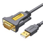 CR104-20222_UGREEN-USB-2.0-to-RS-232-Serial-Adapte. UGREEN USB 2.0 to RS-232 Serial Adapter Cable (USB-A Male to DB9 Male)-Black