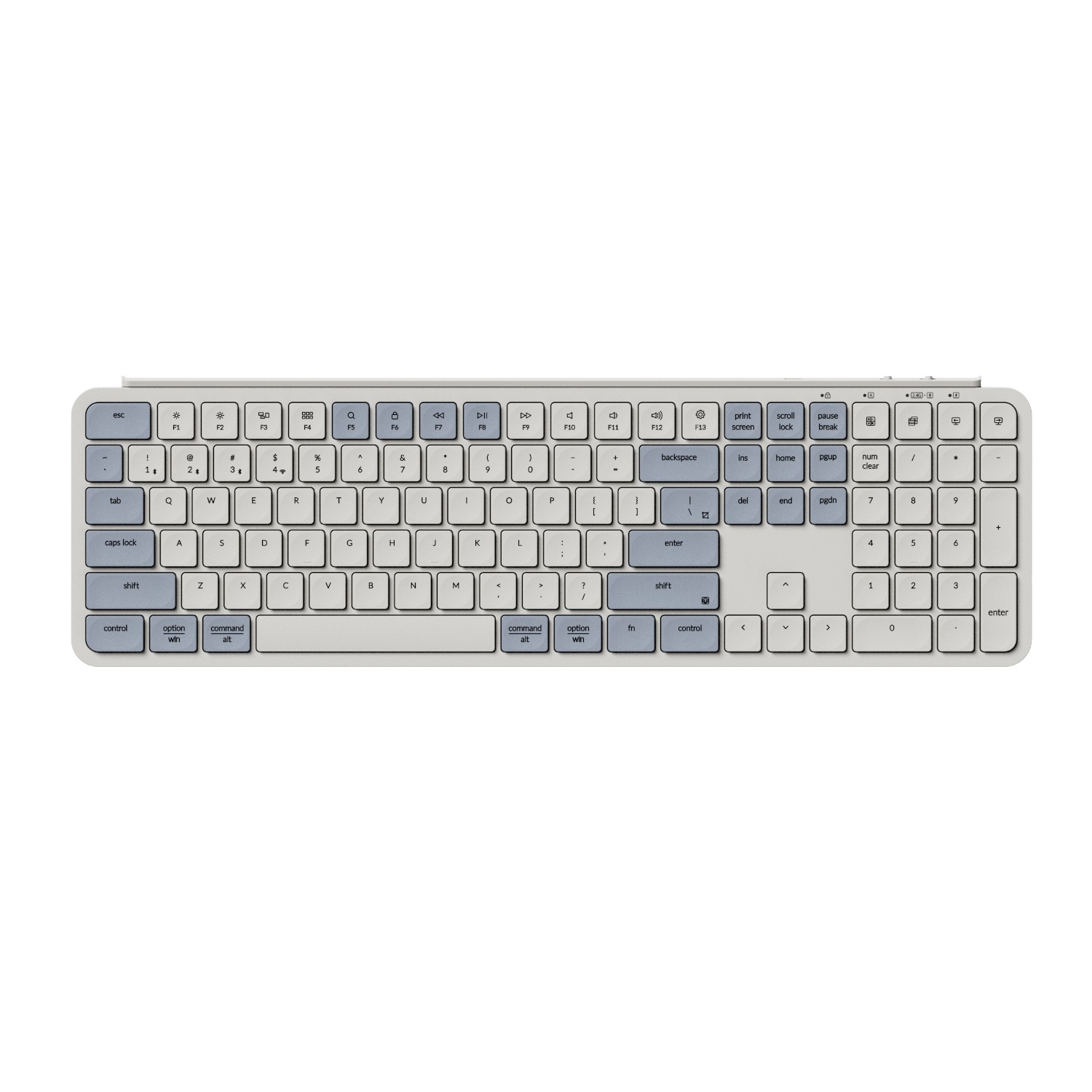 Keychron B6 Pro Ultra-Slim 100% Wireless Keyboard - Retro Blue 1 B6P-K11_Keychron-B11-Pro-Ultra-Slim-10-WRLS-KB-Ret. Keychron B6 Pro Ultra-Slim 100% Wireless Keyboard - Retro Blue