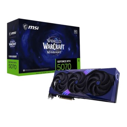 RTX5070WOWMIDVOIDOC12GB_MSI-GeForce-RTX-5070-12GB-. MSI GeForce RTX 5070 12GB World of Warcraft MIDNIGHT VOID EDITION OC Graphics Card