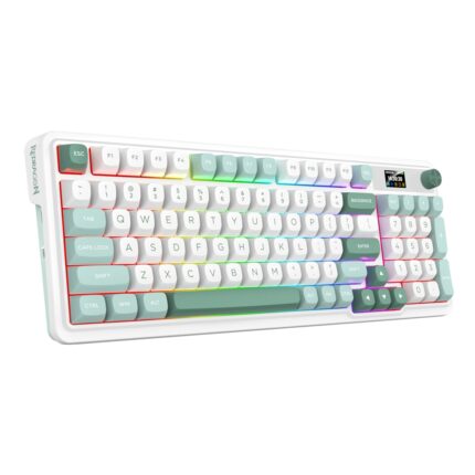 RD-K719WGB-RGB-PRO_Redragon-K719WGB-GALATIN-PRO-Fu. Redragon K719WGB GALATIN RGB PRO Full sized Wireless Gaming Keyboard - White
