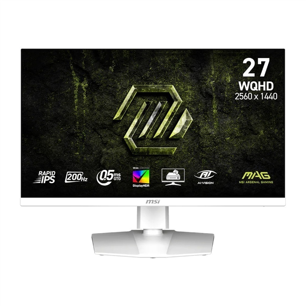 MSI MAG 274QRFW E20 27" WQHD 200Hz IPS Gaming Monitor - White 1 MAG-274QRFW-E20_MSI-MAG-274QRFW-E20-27-inch-WQHD-2. MSI MAG 274QRFW E20 27" WQHD 200Hz IPS Gaming Monitor - White