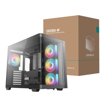 R-CG530U-BKAGA4-G_DeepCool-CG530U-4F-ATX-Gaming-Ch. DeepCool CG530U 4F ATX Gaming Chassis - Black